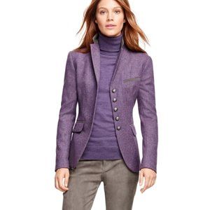 Lavender lambswool Stellita fit military blazer jacket from Brooks Brothers